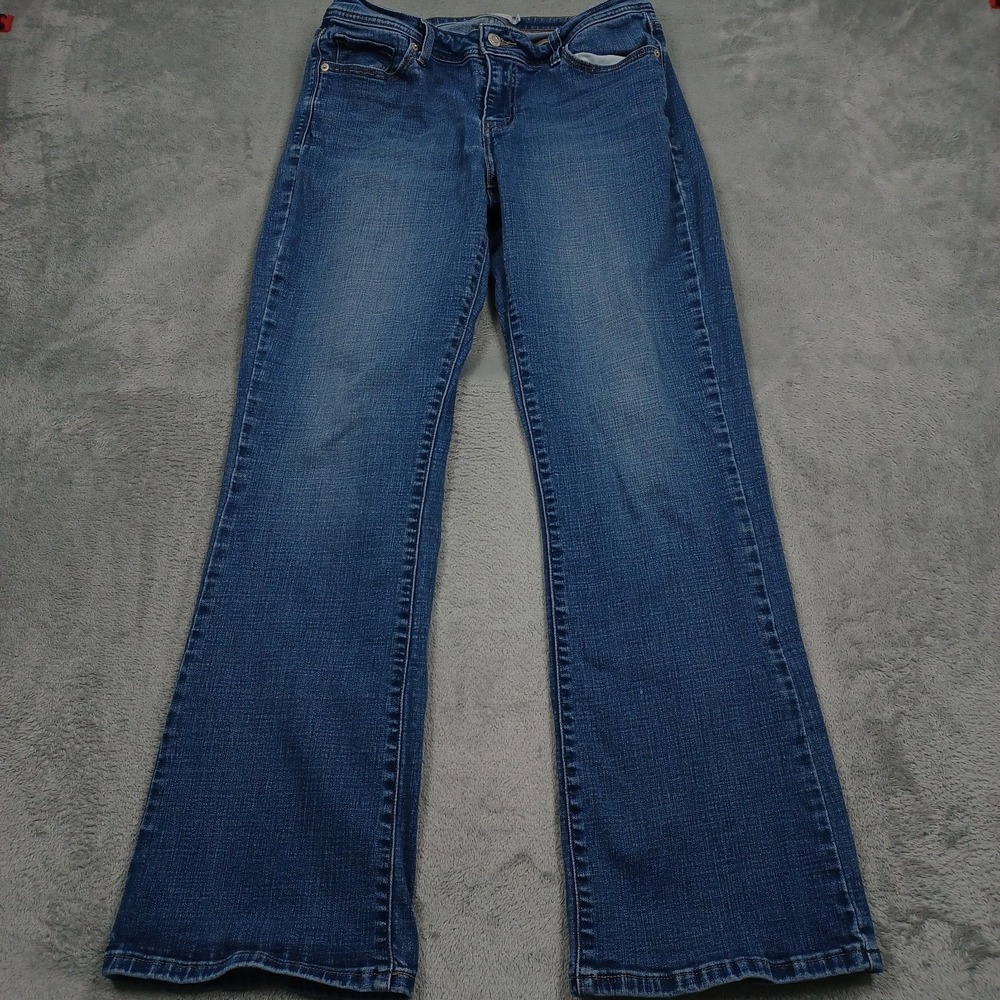 Levis 529 Jeans Womens 12 Blue Denim Curvy Bootcut Y2K Distressed Pockets